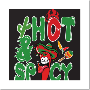 Hot and spicy Posters and Art